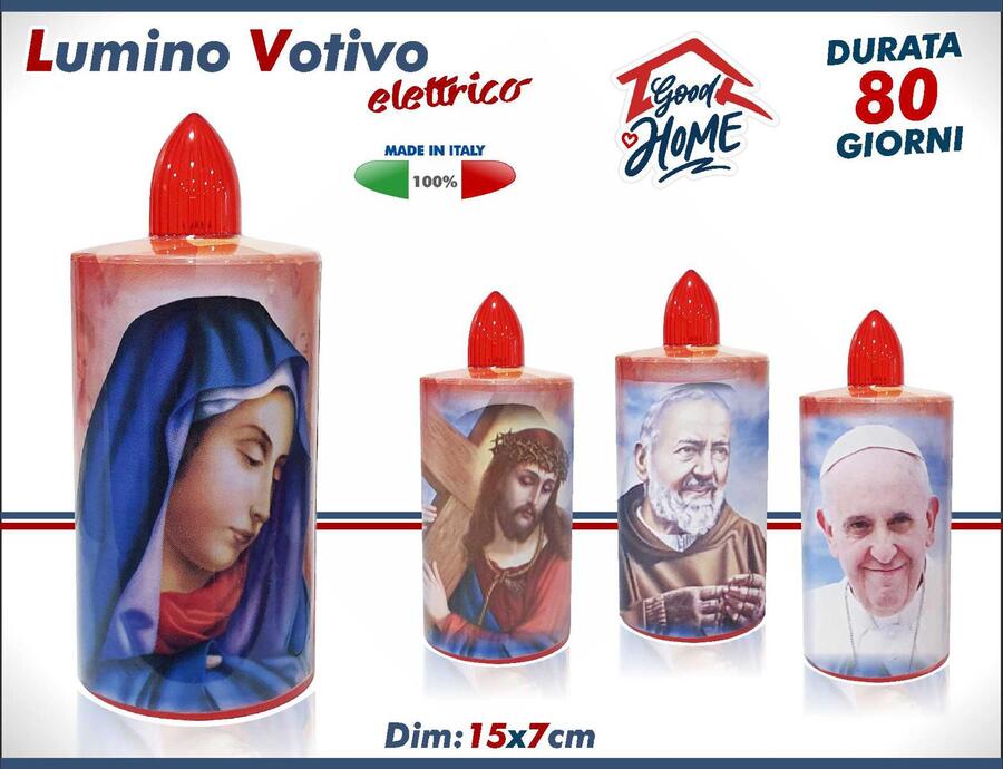 Good Home Lumino Votivo Elettrici Dim. 15 x 7cm [Conf. da 30 pezzi]