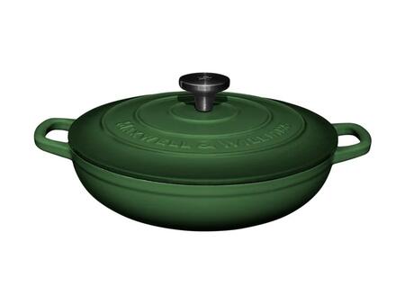 Maxwell & Williams - Braiser in Ghisa Cast Iron, Verde, 27cm/3,2L