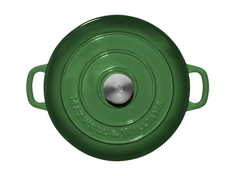 Maxwell & Williams - Braiser in Ghisa Cast Iron, Verde, 27cm/3,2L