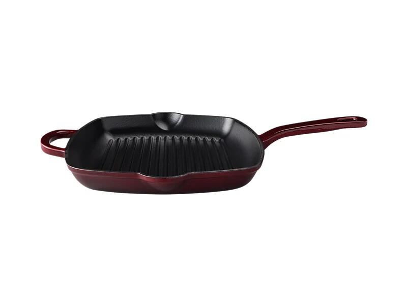 Maxwell & Williams - Bistecchiera in Ghisa Cast Iron, Rossa, 26cm