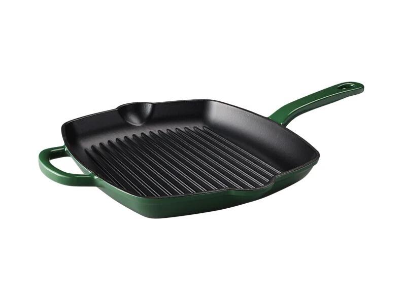 Maxwell & Williams - Bistecchiera in Ghisa Cast Iron, Verde, 26cm