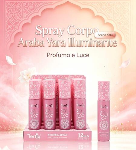 Tertio Aroma Arabo Spray Illuminante Corpo da 100 ml [Conf. da 12 pezzi]