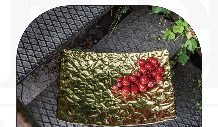 Livellara Milano - Centrotavola Rettangolare Oro Opaco, Collezione Doropak, 37x28,5cm