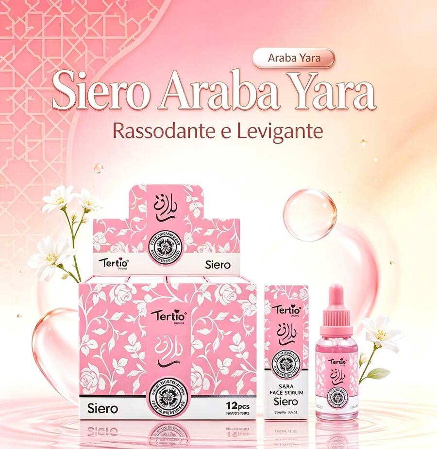 Tertio Aroma Arabo Siero Viso da 30 ml [Conf. da 12 pezzi]