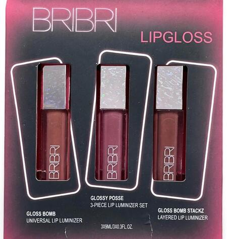 BriBri  Lip Gloss 3 pezzi [Conf. da 6 kit]