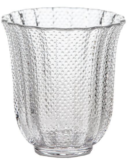 Livellara Milano - Set 6 Tumbler Trasparenti Allegria, Vetro Lavorato, 250ml