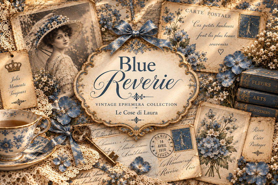 Blue Reverie Junk Journal kit 