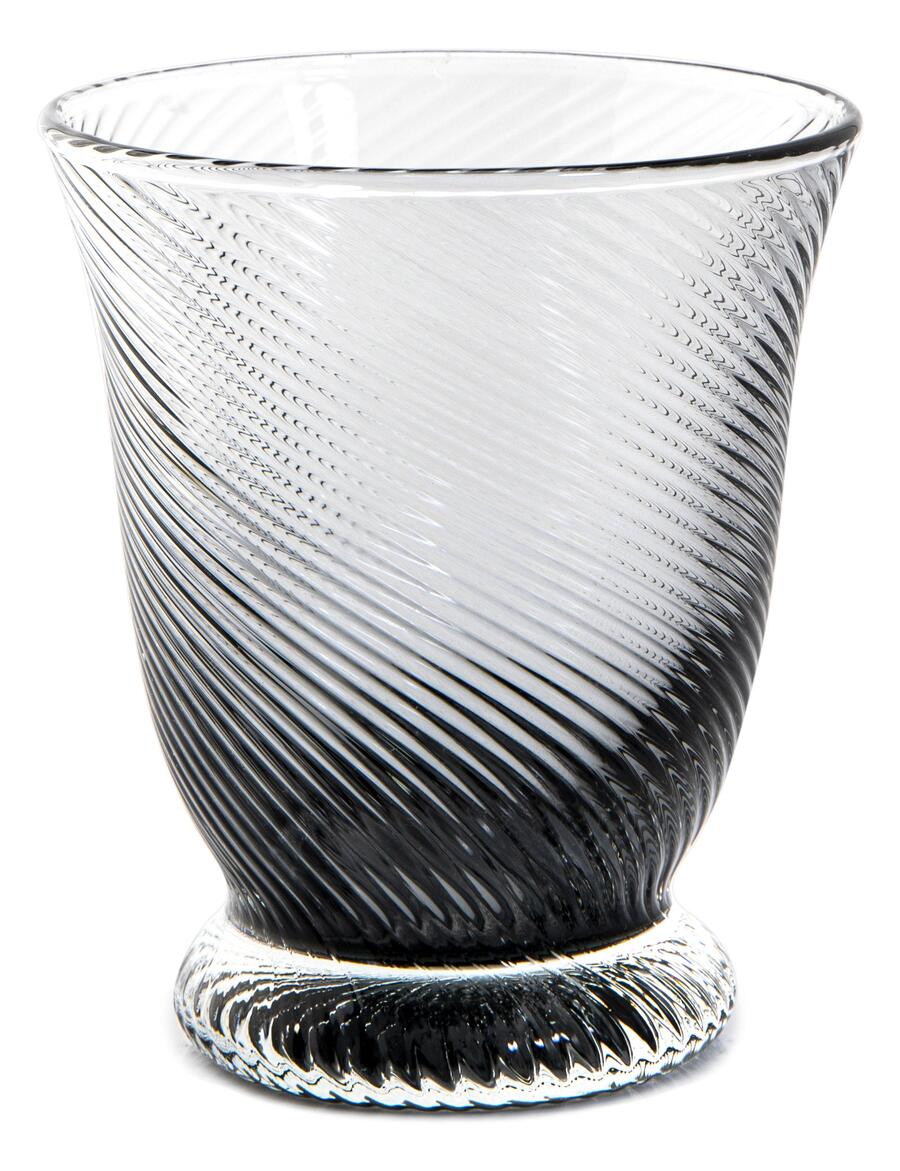 Livellara Milano - Tumbler Daily Grey, Vetro Effetto Torsione, 320ml