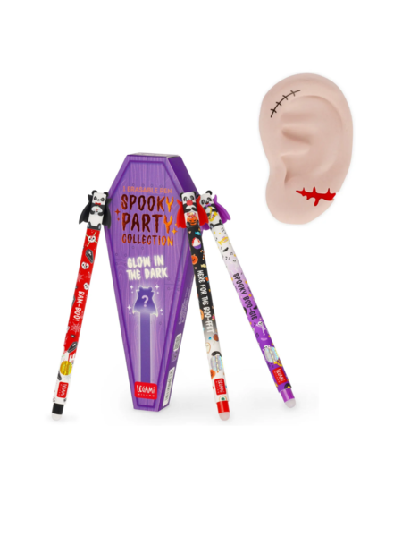 Penna Cancellabile Halloween "Spooky Party" 2026 + Gomma Ear We Go Again