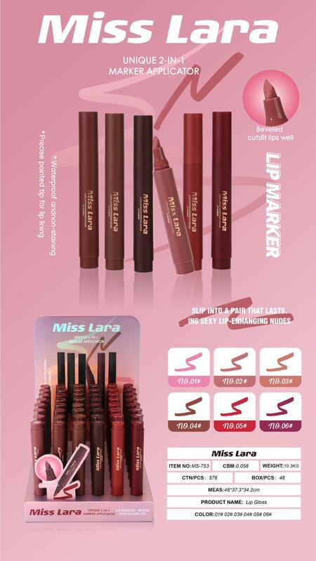 Miss Lara Unique 2 IN 1 Marker Applicator [Conf. da 48 pezzi]