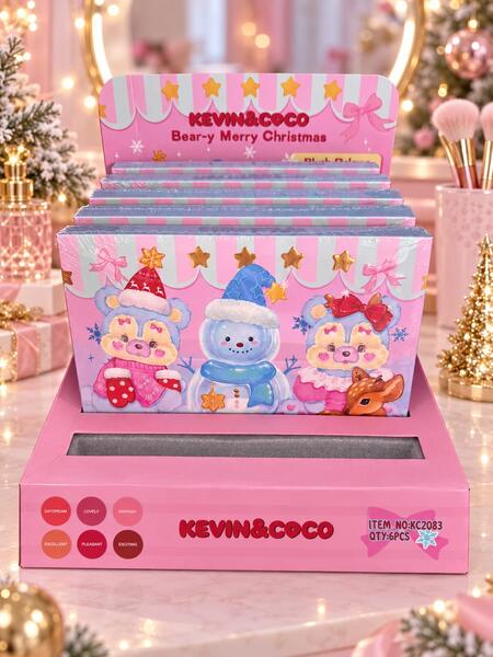 Kevin & Coco Bear-y Merry Christmas Blush Paletta [Conf. da 6 pezzi]