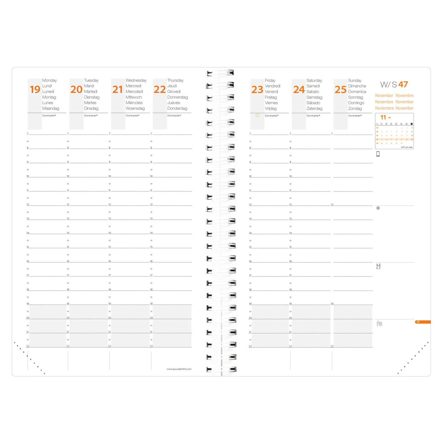 Agenda Giornaliera TIME&LIFE POKET 10x15cm QUOVADIS