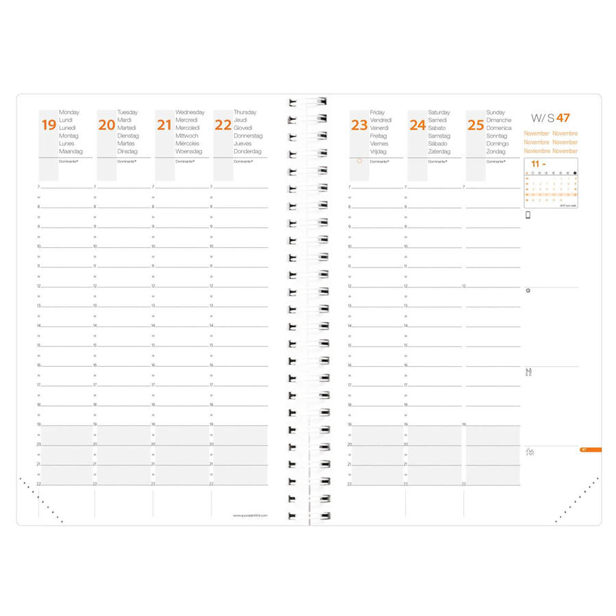 Agenda Giornaliera TIME&LIFE POKET 10x15cm QUOVADIS