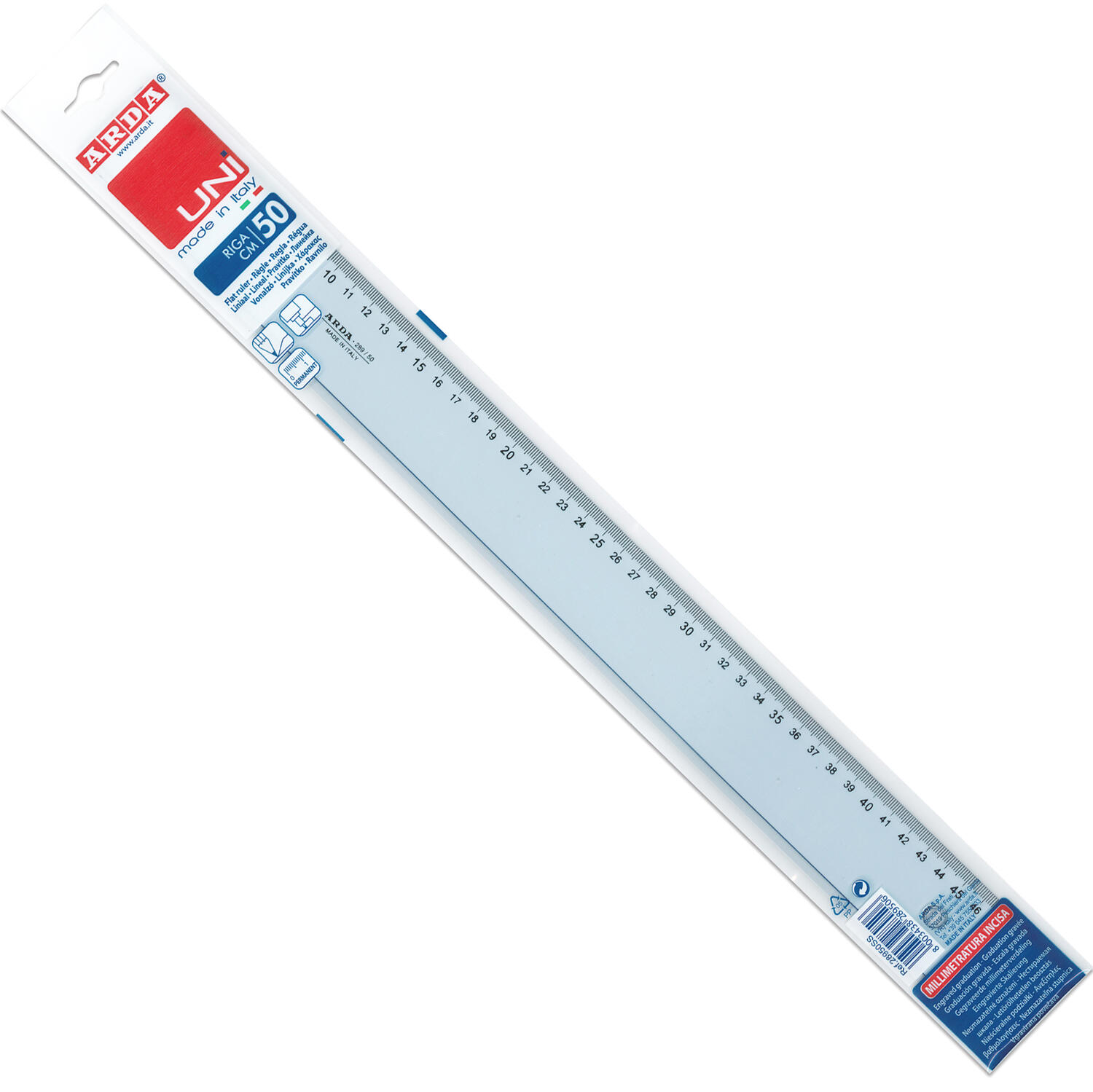 Riga / Righello serie UNI da 30 a 100 cm ARDA