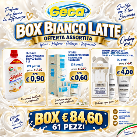 BIANCO LATTE BOX 61 PEZZI