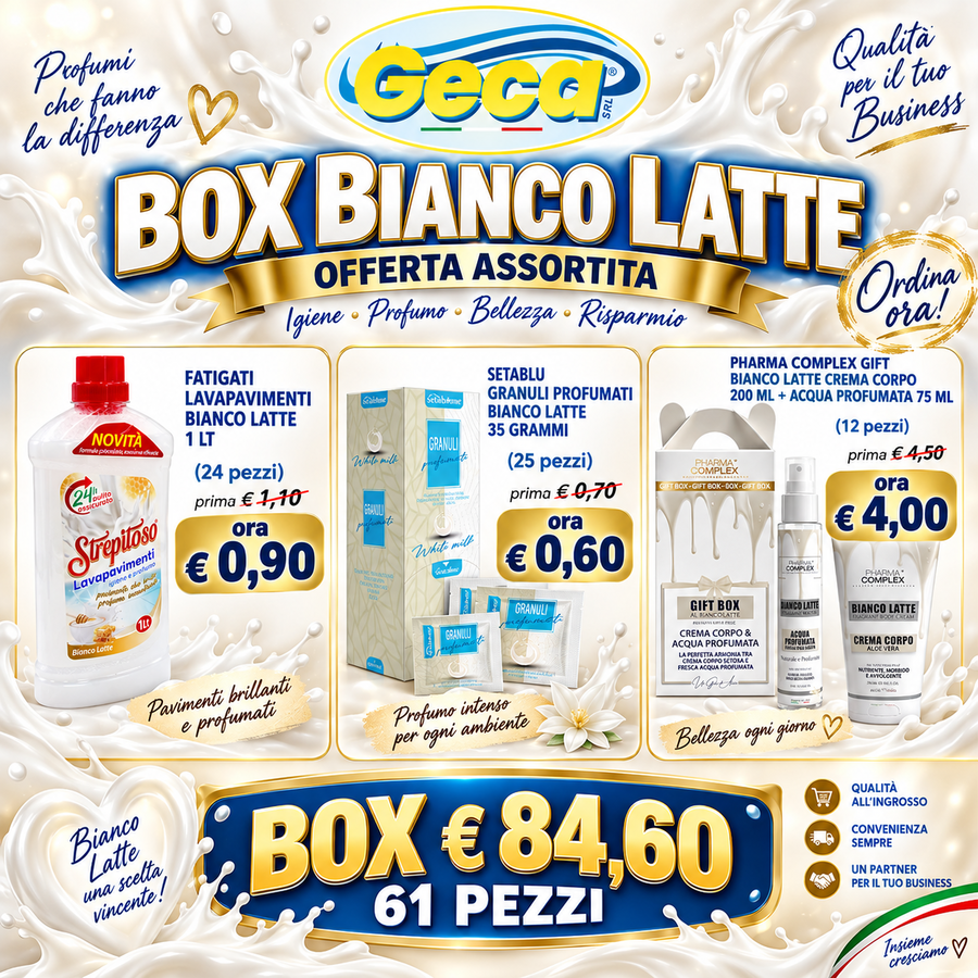 BIANCO LATTE BOX 61 PEZZI 