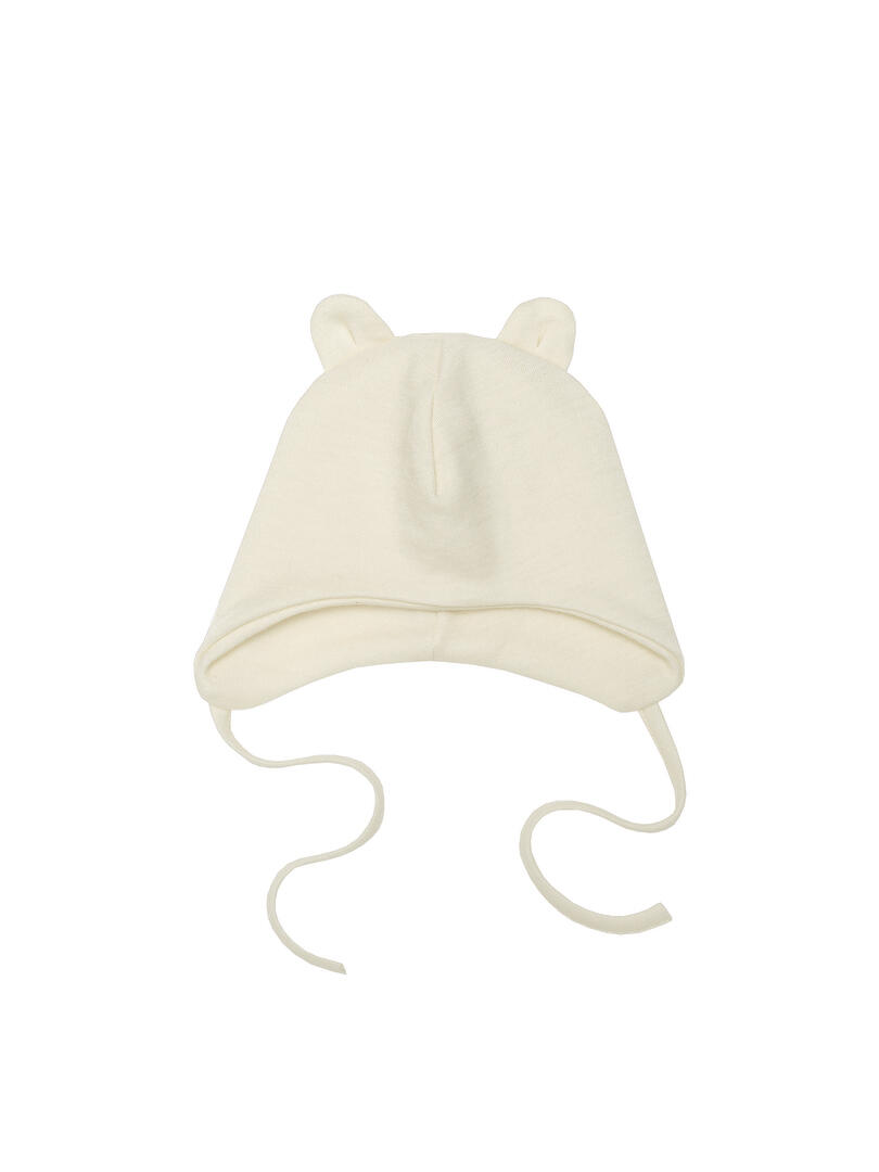 Cappello Neonato Lana Merino e Seta con Orecchie Orsacchiotto – Morbido e Termoregolante