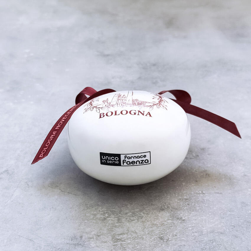 Palla di Natale in ceramica Bologna Novecento