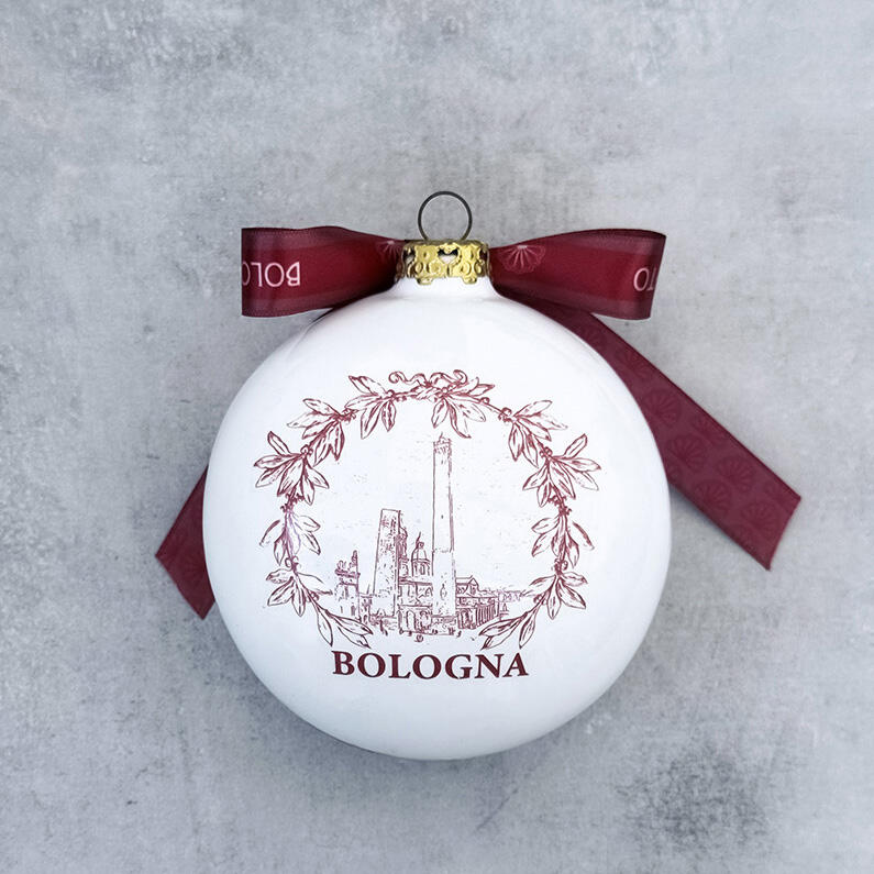 Palla di Natale in ceramica Bologna Novecento