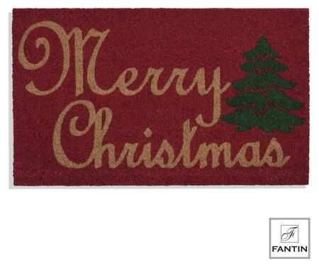 Fantin - Zerbino Natalizio "Merry Christmas", Fibra di Cocco, 45 x 75 cm