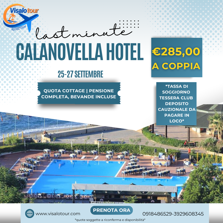 CALANOVELLA HOTEL 25-27 SETTEMBRE