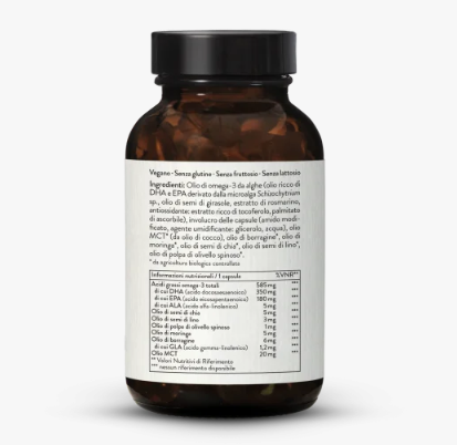 Complesso Omega-3 Complete DHA 350 + EPA 180 + ALA 5 - Sunday Natural