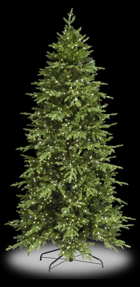 Fantin - Albero di Natale Pino Luxury Slim con 2500 LED, PE-PVC, Ø115 x H210 cm