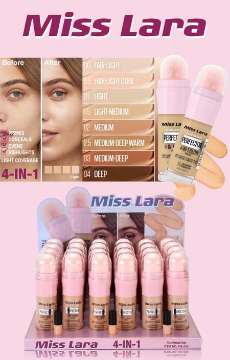 Miss Lara 4 IN 1  Foundation [Conf. da 24 pezzi]