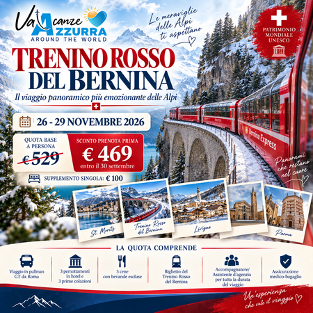 26 NOVEMBRE 2026 TRENINO ROSSO DEL BERNINA
