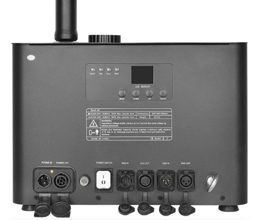 KIT MOKA SFX New Cold Spark Jet Up to 10m Flash Effects + 10 SP200OD