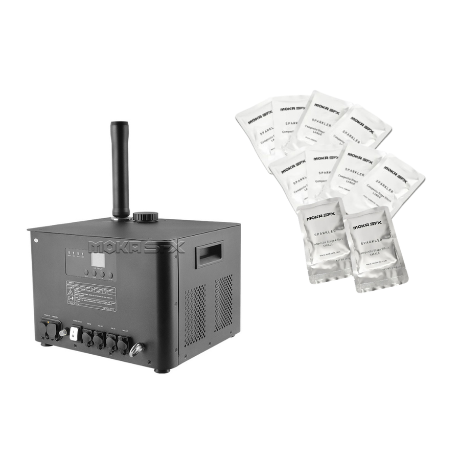 KIT MOKA SFX New Cold Spark Jet Up to 10m Flash Effects + 10 SP200OD