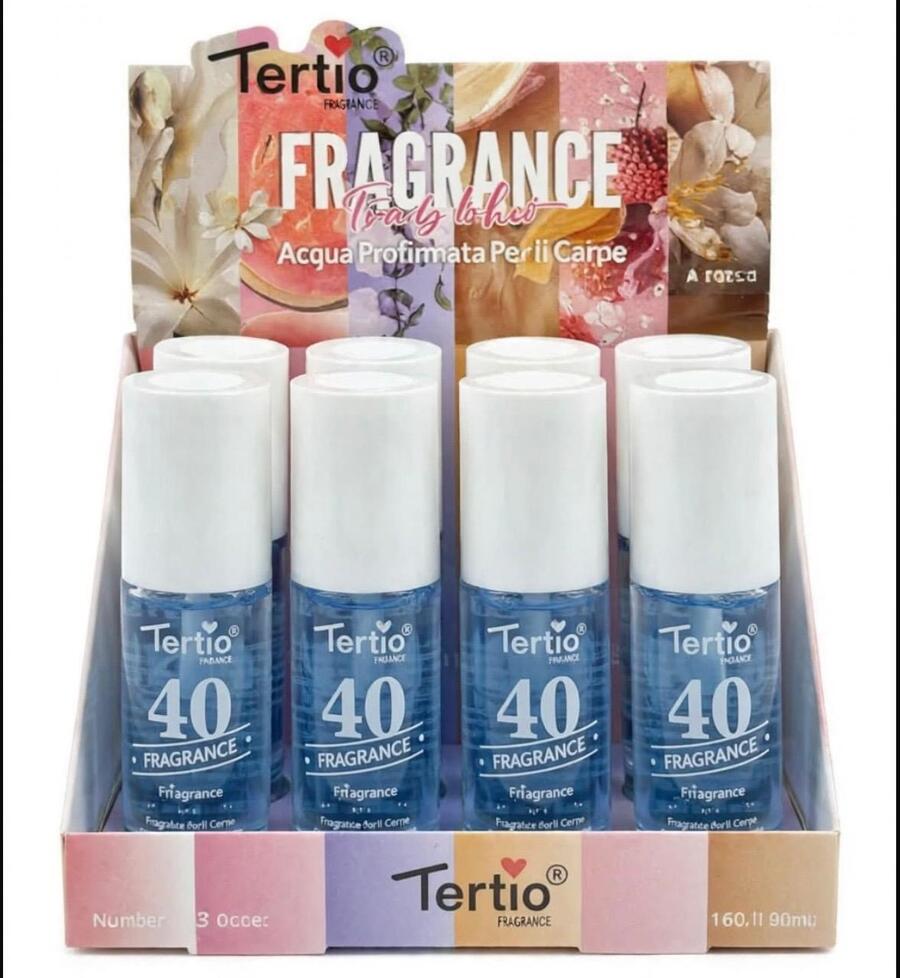 Tertio Acqua Profumata Per Il Corpo n 40 da 100ml [Conf. da 12 pezzi]