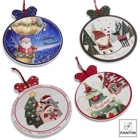 Fantin Sottopentola Natalizia in Ceramica — 4 Decori Assortiti