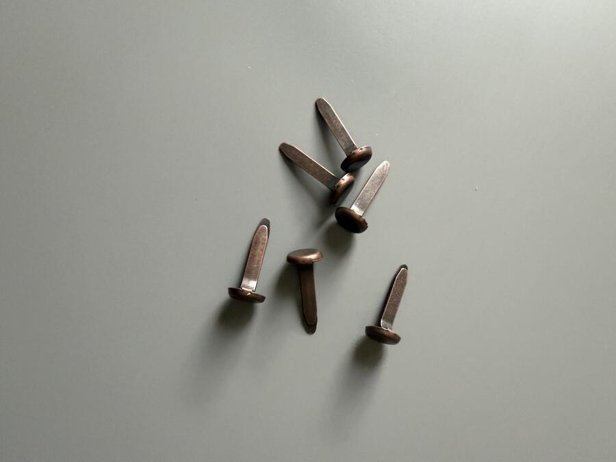 Fermacampioni color bronzo set da 20 pz
