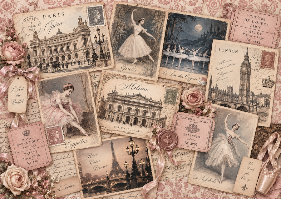 Ballerina - kit digitale per Junk Journal