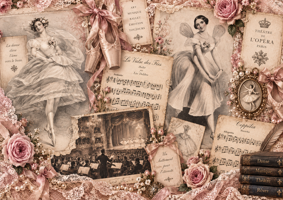 Ballerina - kit digitale per Junk Journal