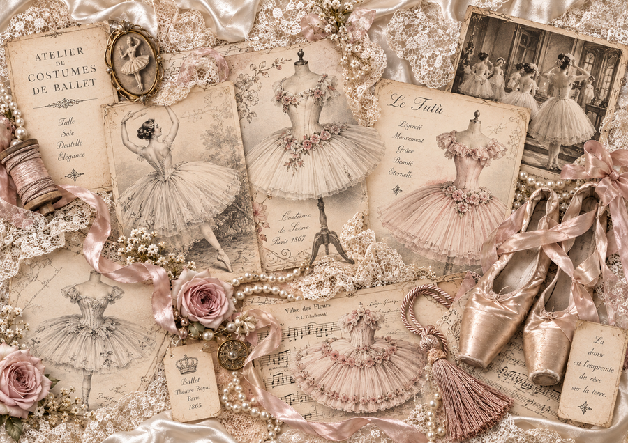 Ballerina - kit cartaceo per Junk Journal