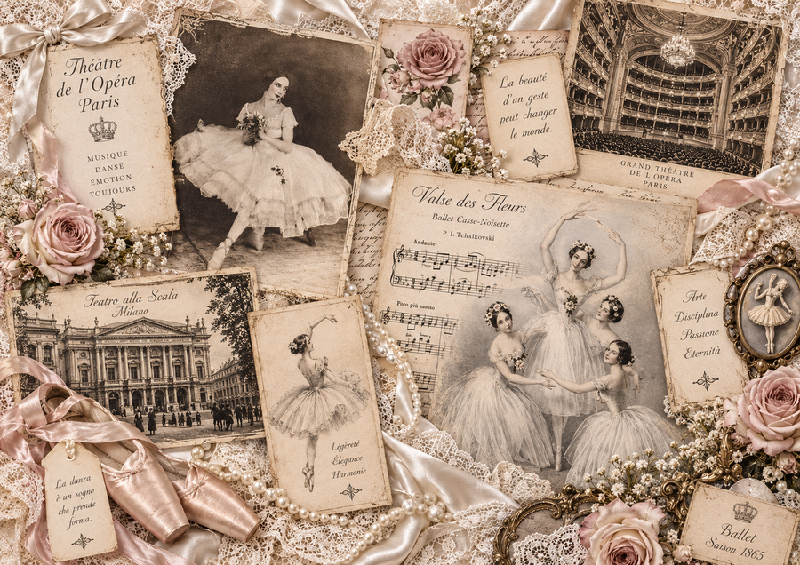Ballerina - kit cartaceo per Junk Journal