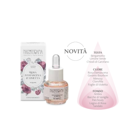 Nasoterapia - Rosa damascena & Limetta Essenza aromatica per diffusori 