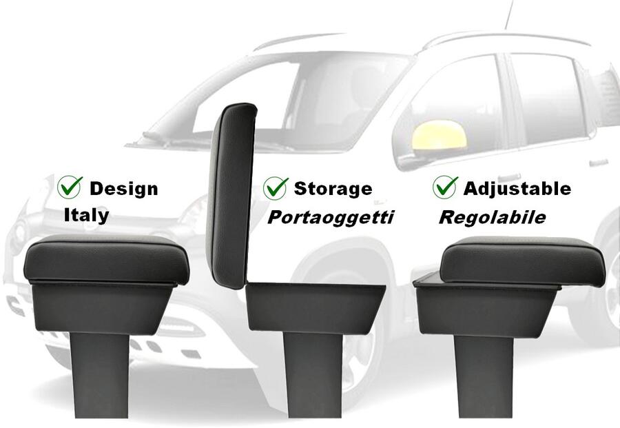 Copia di Armrest with storage for Fiat Pandina (from 2024