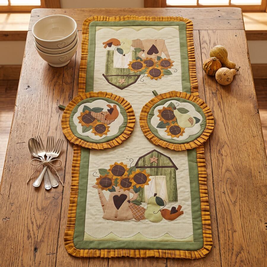 kit runner girasoli Country Home