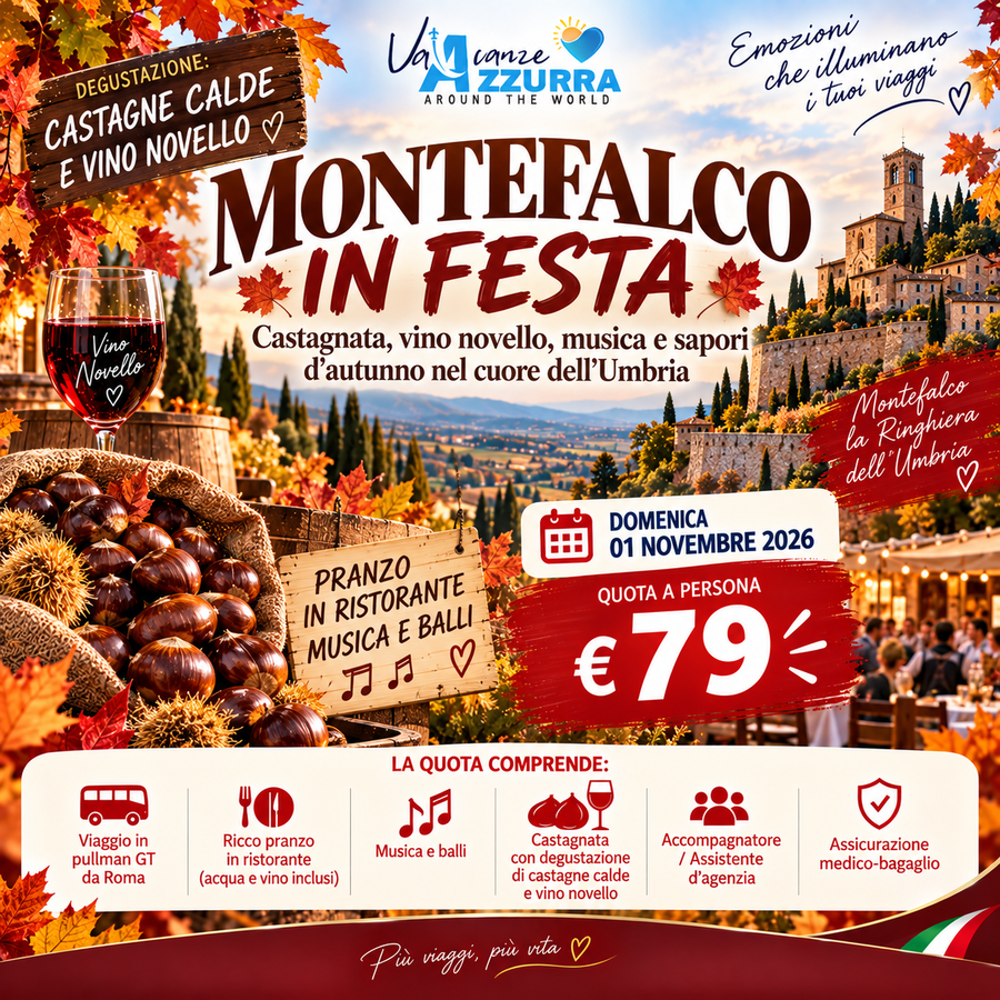 01 NOVEMBRE 2026 MONTEFALCO IN FESTA