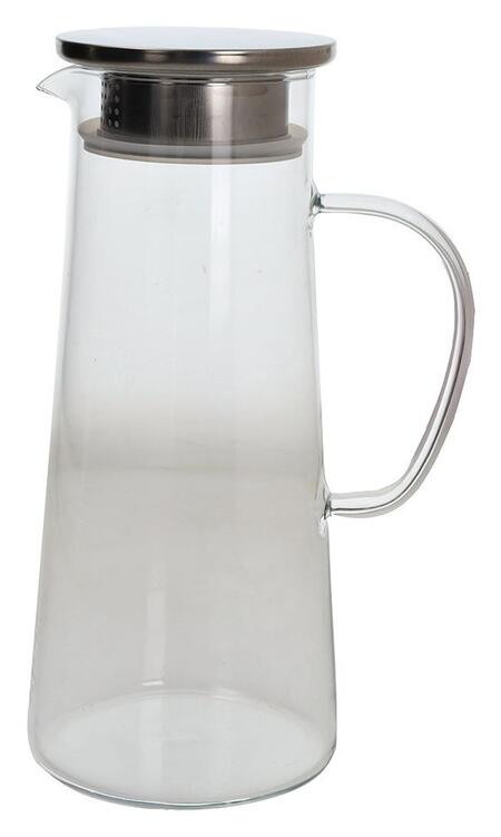Tognana - Caraffa con Filtro Outline Dolce Casa, Vetro Borosilicato 1300cc