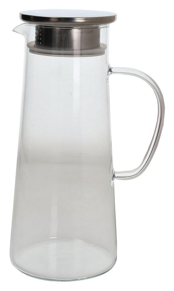 Tognana - Caraffa con Filtro Outline Dolce Casa, Vetro Borosilicato 1300cc