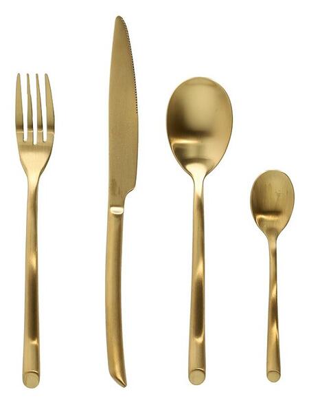 Tognana - Servizio 24 Posate Matt Oro, Acciaio Inox 18/10