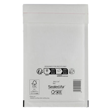 Busta Imbottita MAIL LITE Bianca SEALED AIR - conf. 10 pz