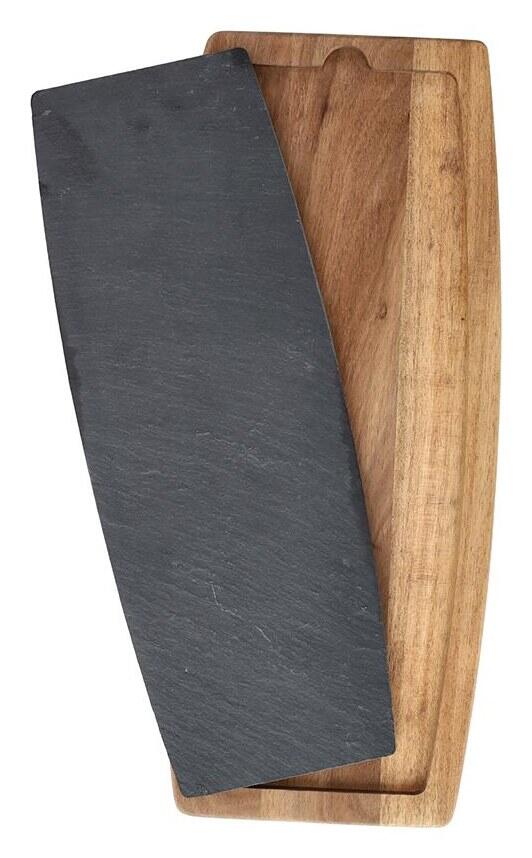 Tognana Tagliere in Legno di Acacia con Ardesia — Collezione Guest & Gift