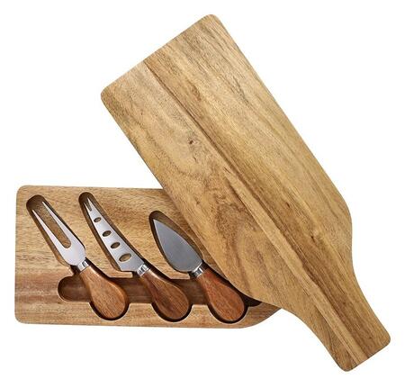 Tognana Set Formaggio 3 Pezzi con Tagliere in Legno di Acacia — Collezione Guest & Gift