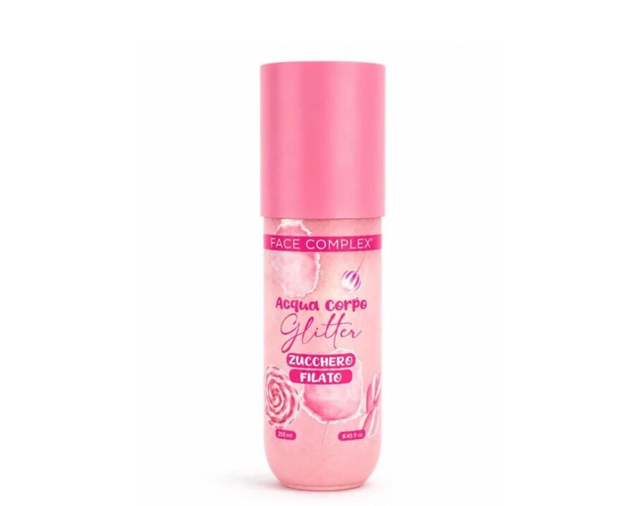 Face Complex Acqua Corpo Glitter da 250 ml Zucchero Filato