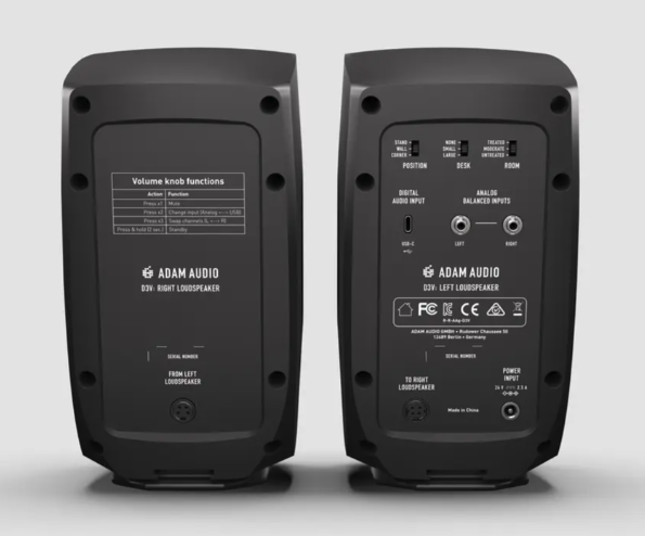Adam Audio D3V Black